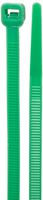 Morris Products 20634 Colored Nylon Cable Ties, Green, 11" Length, 0.187" Width, 50lbs Tensile Strength, 3.19" Max Bundle Diameter (Pack of 100)