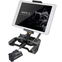 Hanatora Aluminum-Alloy 4.7-12.9 Inch Tablet Holder with Metal Nut Ring,Phone Mount with Lanyard Strap for DJI Mavic Mini,Mavic 2 Pro/Zoom, Mavic Air/Spark/Mavic Pro/Platinum Remote Controller