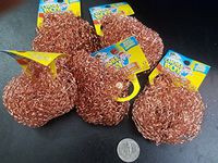 6 Pieces Of Chore Boy Copper Scouring Pad 100% Pure Copper Scrubber by Cleaning