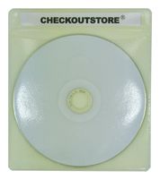 CheckOutStore (200) Premium CD Double-Sided Storage Plastic Sleeve (Yellow)