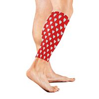 Leg Sleeve Red Polka Heart Dot Calf Sleeves 1 Pair for Men/Women Running/Cycling/Maternity/Travel/Ourdoor Activities