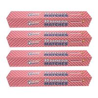 4 BOXES IN LOT- LONG 11" MATCHES 40 IN BOX 160 total FIREPLACE GRILL BBQ CANDLE CAMPING