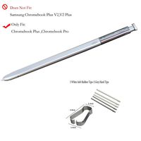 Dadawireless Replacement S Pen Stylus Touch Pen for for Samsung Chromebook Pro XE510C24-K01US and Chromebook Plus +Replacement Tips/Nibs-Silver