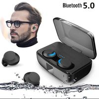 Bjzxz IPX8 Waterproof Wireless Headset, Bluetooth 5.0 Earphone TWS Stereo Earbuds, Voice Assistant, Support for Android