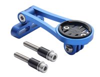 wileosix Bike Stem Mount,Out Front Bicycle Computer Combo Mount for Garmin Edge Gopro 130 200 500 510 520 800 810 820 1000 1030 Touring,4color,Blue