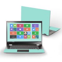Mightyskins Skin Compatible with Lenovo Flex 5 15" (2017) - Solid Seafoam | Protective, Durable, and Unique Vinyl Decal Wrap Cover | Easy to Apply, Remove, and Change Styles | Made in The USA
