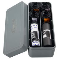 120/220 135 Film Container Box Carrying Case Rollei RPX Fomapan Tmax Agfa (Gray)