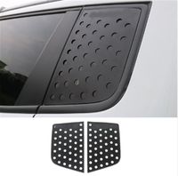 FMtoppeak 2 Pcs Decoration Sun Shield Aluminum Alloy C Pillar Window Glass Sports Plate Molding Trim For Jeep Renegade 2014 UP