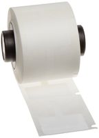 Brady PTLFT-01-8425 TLS 2200 and TLS PC Link 1.18" Width x 0.788" Height, B-8425 Permanent Polypropylene, Gloss Finish White Flag (250 per Roll)