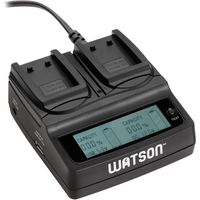 Watson Duo LCD Charger with Two NB-13L Battery Plates