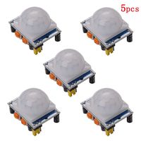 5Pack HC-SR501 IR Pyroelectric Infrared PIR Motion Sensor Detector Modules Blue