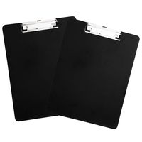 Amazonbasics Plastic Clipboards, Black, 2/Pack