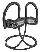 RCA Bluetooth headphones, IPX7 Waterproof Wireless Bluetooth 5.0 Earbuds with Mic, HiFi Stereo In-Ear Sports Earphones for Running Workout Gym, Noise Cancelling Headphones 12 Hours Playtime