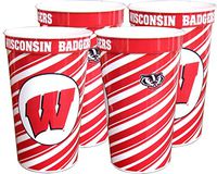Wisconsin Badgers 22 oz Souvenir Cups - 4/pkg.