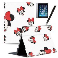 LJX iPad 7th Generation 10.2" 2019 Case Mickey Minnie Mouse Cute Cartoon Cover PU Leather Stand Protection Smart Auto Sleep/Wake Shell Compatible for Apple iPad 10.2 inch 2019#E