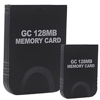 HDE 2 Pack of 128 MB Gaming Memory Cards for Nintendo Wii and Gamecube (Black)