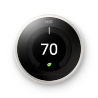 Google, T3017US, Nest Learning Thermostat, 3rd Gen, Smart Thermostat, White, Works With Alexa
