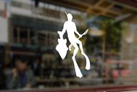 25 Centimeters Spearfishing Fish Fishing Hunter Underwater Saltwater Sniper Vinyl Stickers Funny Decals Bumper Car Auto Computer Laptop Wall Window Glass Skateboard Snowboard