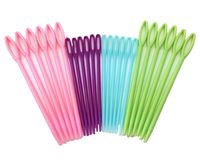 yueton 24pcs Colorful Plastic Sewing Needles, Weave Education Sewing Knitting Cross Stitch Knit Needles by yueton