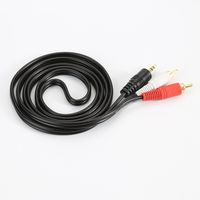 OWIKAR 3.5mm Stereo Male to 2RCA Male (Right and Left) RCA Audio Cable 1 into 2 Audio Stereo Aux Cord for Ipod/MP3/pc (1.5M / 5FT)