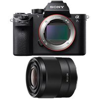Sony a7S II Full-Frame Mirrorless Interchangeable Lens Camera Body 28mm Lens Bundle Includes a7S II Body and FE 28mm F2 E-Mount Full Frame Prime Lens