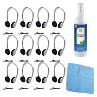 Hamilton HA2 Schoolmate Personal Mono/Stereo Headphone (12 pack) & Accessory Kit