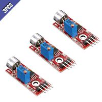 Comidox 3Pcs High Sensitivity Microphone Sensor AVR PIC Sound Detection Module for Arduino