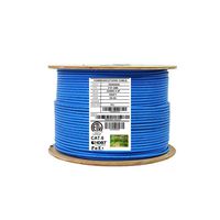 Infinity Cable CAT6 Shielded CMR Riser, F/UTP 23AWG, 550MHz, 1000 Feet, Solid 100% Bare Copper, UL Certified, Ethernet Cable Reel, Blue