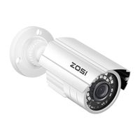 ZOSI 1080P HD 1920TVL Hybrid 4-in-1 TVI/CVI/AHD/960H CVBS CCTV Camera 24PCS IR-LEDs Security Day/Night Weatherproof Bullet Surveillance Cameras For HD-TVI, AHD, CVI, and CVBS/960H analog DVR (White)