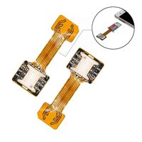 Dual SIM Card Nano SD Adapter(2 Pcs) for Samsung Huawei Xiaomi Lenovo,Ultra-Slim Gold SIM Extender for Android Smartphone