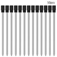 HOSTK 50pcs Stylus Ballpoint Pen Refill, Replaceable Screen Touch Pen Refill, Diamond Capacitive Pens Cartridge(50 Refill-Black)