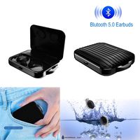 Wireless Bluetooth Earbuds 5.0, Sports Bluetooth Headphones,True Wireless Stereo Headphones Touch Control with Magnetic Charging Case, Auto-Pairing, Binaural Call (Square)