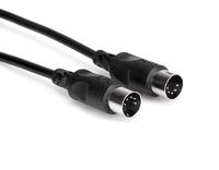 Hosa MID-305BK 5-Pin DIN to 5-Pin DIN MIDI Cable, 5 Feet