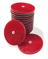 25 Pack of Red Reflector Buttons