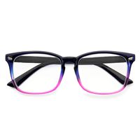 Blue Light Blocking Glasses Anti Eye Strain Minimize Headache UV Blocking Computer Reading Gaming Eyeglasses Frame (Gradient Purple)