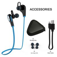 Sports Earphone,INorton Bluetooth Wireless in-Ear Earbud for Running,Sweat-Proof Stereo Headset with Storage Bag,Mic and Volume Control Function for iPhone/Samsung/iPad