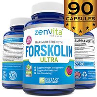 100% Pure Forskolin Extract 600mg - w/ 40% Standardized Forskolin for Maximum Strength Weight Loss | Effective Appetite Suppressant, Carb Blocker | Weight Loss Pills for Women & Men | 90 Capsules