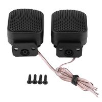 Acouto 2pcs Square Car Audio Speaker Super Power Loud Tweeter Universal