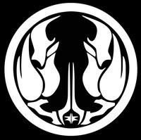 UR Impressions Galactic Jedi Order Decal Vinyl Sticker Graphics for Cars Trucks SUV Vans Walls Windows Laptop|White|5.5 Inch|URI428