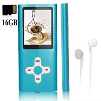 Mp3 Player,Music Player with a 16 GB Memory Card Portable Digital Music Player/Video/Voice Record/FM Radio/E-Book Reader/Photo Viewer/1.8 LCD