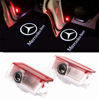 BLDO 2 Pcs Car Door LED Logo Projection Ghost Shadow Light Welcome Lamp (for Benz E)
