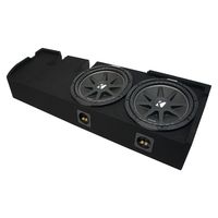 Compatible with 2001-2003 Ford F-150 Super Crew Truck Kicker Comp C12 Dual 12" Sub Box Enclosure - Final 2 Ohm