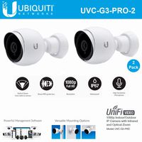 Ubiquiti Networks 2 Pack UniFi UVC-G3-PRO 1080p Indoor/Outdoor Network Bullet Camera, 3-9mm Lens