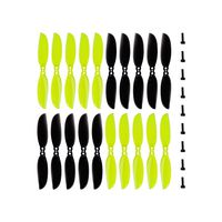 NIDICI 20pcs 3inch Propeller Toothpick Propeller CW CCW 1.5mm Hole M2 Screw Fixing for 1204 1206 1404 Motor for Toothpick Quad Built
