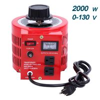 Yonntech Auto Transformer 2000W 20Amp AC Variable Voltage Regulator 2000VA 0-130V Output Autotransformer 110V