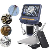 YaeCCC 4.3 inch 1080P LCD Digital USB Microscope with 10X-220X Magnification Zoom,Camera Video Recorder for Phone Repair Soldering Tool Jewelry Appraisal Biologic Use,8 LED Adjustable Light