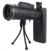 HD 40X60 Optic Monocular Telescope Outdoor Travel Night Vision Dual Focus Optical Telescope with Tripod Phone Clip Portable