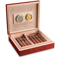Ping Bu Qing Yun Cigar Box - Cigar Humidor Travel Convenience Cigar Box Moisturizing Cedar Wood Cigar Humidor Solid Wood Paint Cigar Humidors