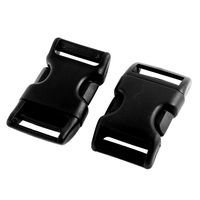 uxcell Plastic Camping Bag Side Quick Release Buckle 25mm Width Strap 2pcs
