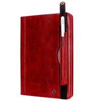 Businda Case for 2018 iPad Pro 12.9 inch 3rd Gen for Women, iPad Pro 12.9 Case, Businda Support Pencil Charging Luxury PU Leather Case with Card Slots,Multiple Angles for iPad Pro 12.9" 2018,Red